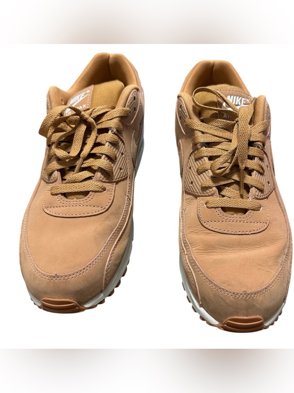 Nike Air Max 90 Premium Flax Sail Men’s Size 12 preowned with box.